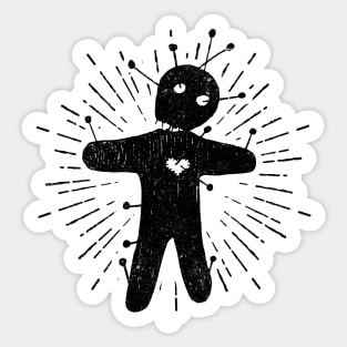 Vintage Voodoo Doll: Spooky Season Sticker